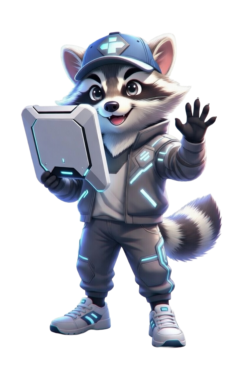 Смешной персонаж рядом улыбается